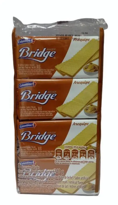 GALLETA AREQUIPE WAFER BRIDGE 240 G UND