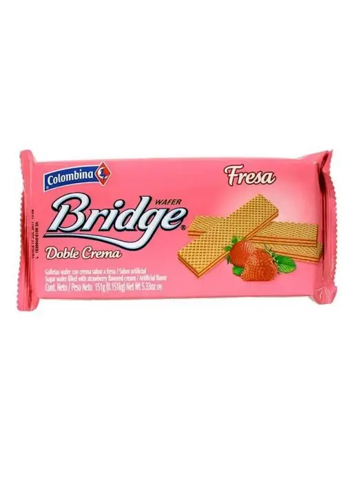GALLETA WAFER COLOMB FRESA 154 G UND