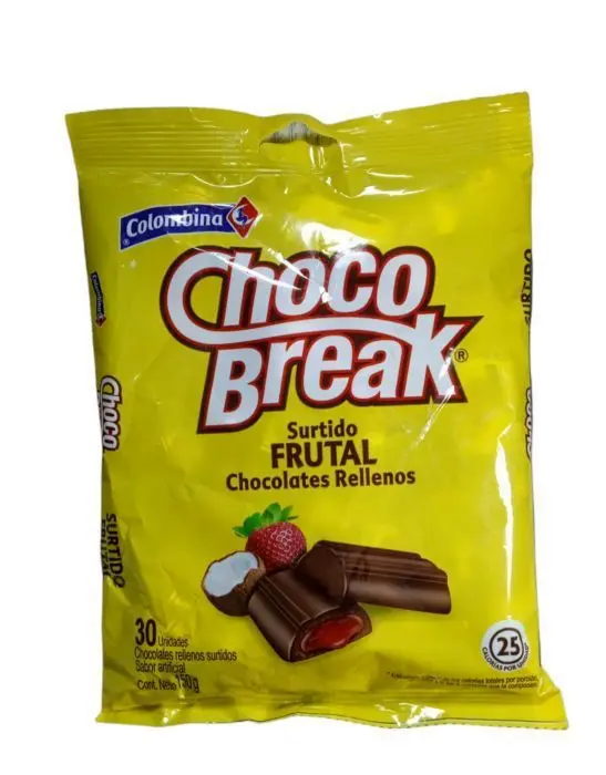 CHOCOLATES CHOCO BREAK SURT FRUTAL 5G 30 UND
