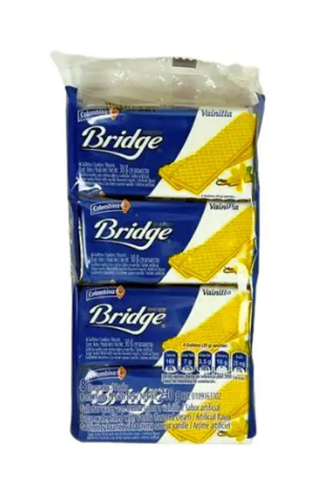 GALLETA WAFER BRIDGE VAINILLA 224 G UND