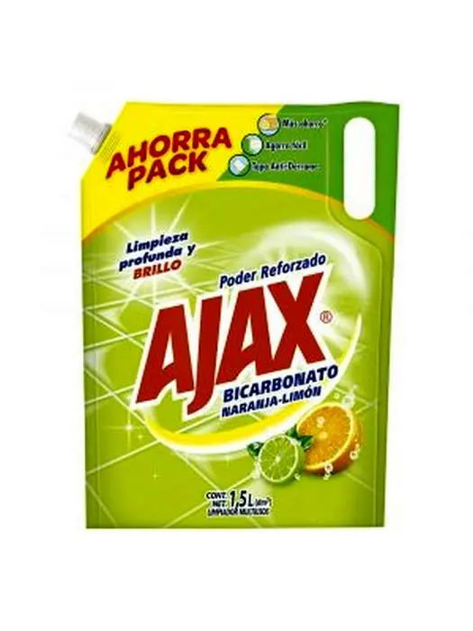 LIMPIA PISOS AJAX BICARB NARANJ LIM 1.5L UND