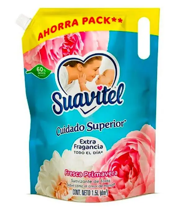 SUAVIZANTE PRIMAVERA SUAVITEL 1500 ML UND