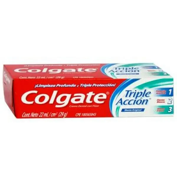 CREMA DENTAL COLGATE TRIPLE ACCION 22 UND