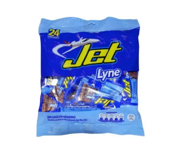 CHOCOLATINA JET LYNE 9G 24 U UND