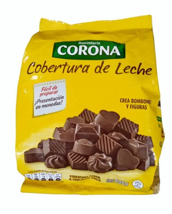 COBERTURA CHOCOLATE CORONA 500 G UND