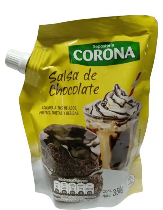 SALSA CHOCOLATE CORONA 350 GR UND