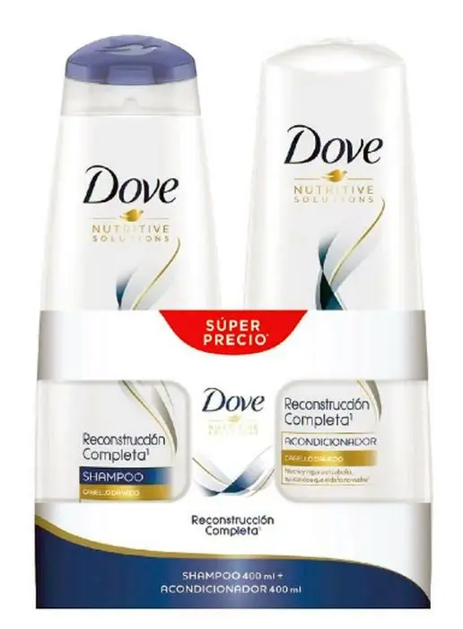 SHAMPOO DOVE + ACONDICINADOR DOVE 400 ML UND