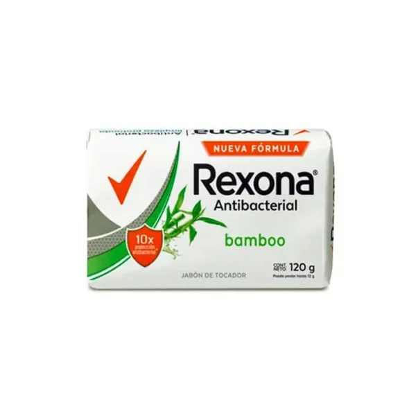 JABON REXONA ANTIBACTERIAL BAMBOO 120 G UND