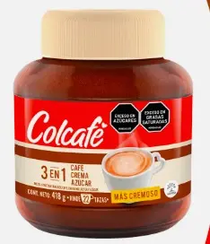 CAFE COLCAFE 3 EN 1 FRASCO 418 G UND