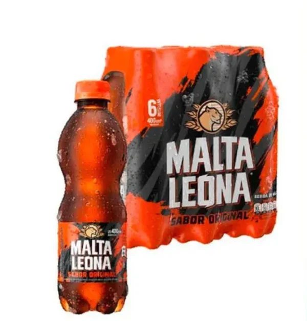 GASEOSA MALTA LEONA 400 ML 6 UND