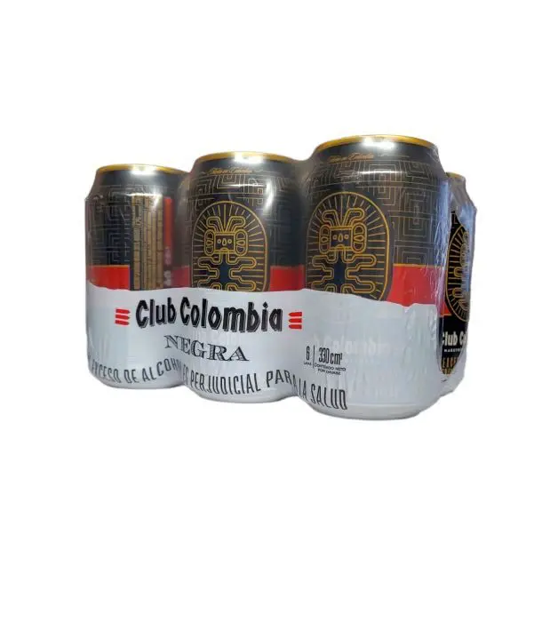 CERVEZA CLUB COLOMBIA NEGRA LATA 330 ML 6 UND