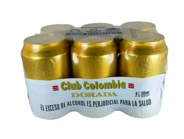 CERVEZA CLUB COLOMBIA DORADA LATA 330 ML 6 UND