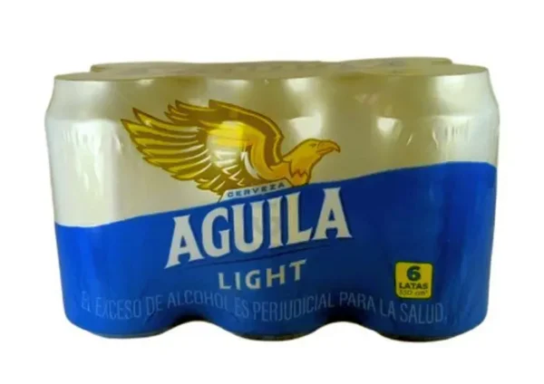 CERVEZA AGUILA LIGHT LATA 330 ML 6 UND