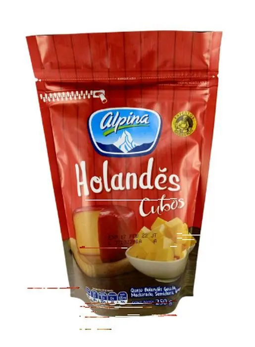 QUESO HOLANDES CUBOS ALPINA 250 G UND