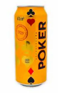 CERVEZA POKER LATA 473 ML UND