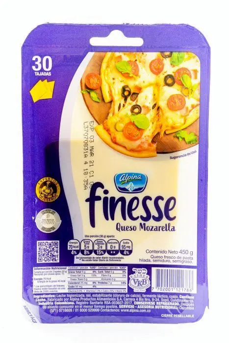 QUESO FINESSE TAJADO 450 G UND