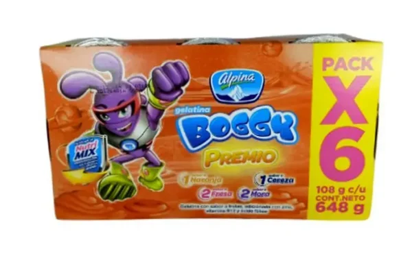 GELATINA BOGGY PREMIO NA MO FE CE 108G 6 UND
