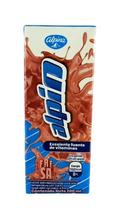 LECHE ENTERA ALPINA CAJA 200 ML UND