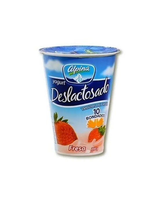 YOGURT DESLAC FRESA ALPINA 200 GR UND