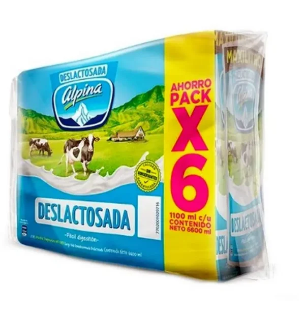 LECHE DESLAC ALPINA 1.1 ML 6 UND