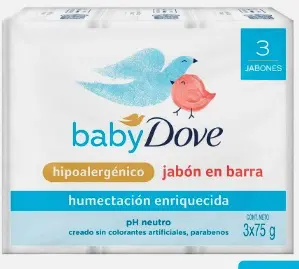 JABON DOVE HUMECTACION ENRIQUECIDA 75 G 3 UND