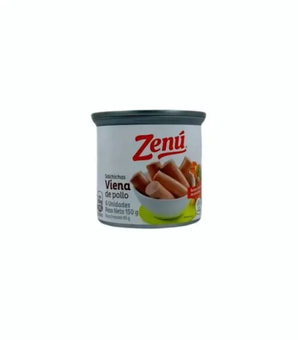 SALCHICHA ZENU VIENA POLLO LT 150 G UND