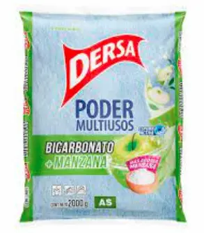 DETERG POLVO DERSA BICARB MANZANA 2000 G UND