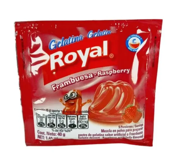 GELATINA ROYAL FRAMBUESA 40 G UND