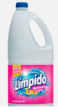 BLANQUEADOR LIMPIDO FLORAL 1800 ML UND