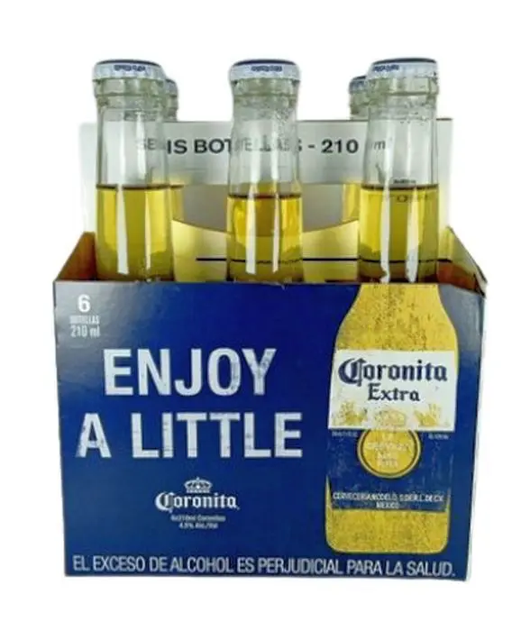 CERVEZA CORONITA EXTRA BT 210 ML 6 UND