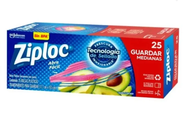 BOLSA HERMETICA  ZIPLOC CAJA 25 U UND