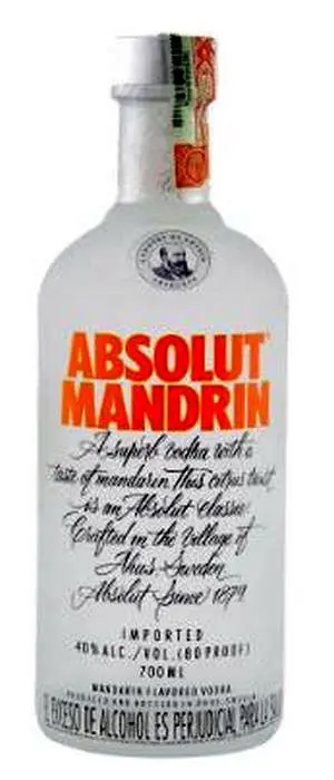 VODKA ABSOLUT MANDRIN BOTL 700 ML UND