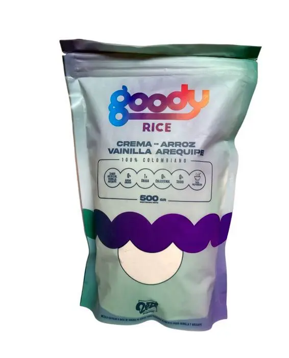 HARINA DE ARROZ VAINILLA AREQ GOODY 500G UND
