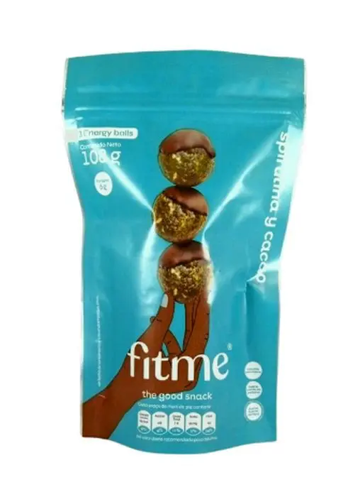 SNACK FITME SPIRULINA Y CACAO 108 G UND