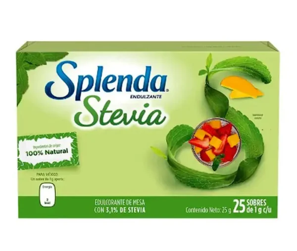 ENDULZ SPLENDA STEVIA 25 G UND