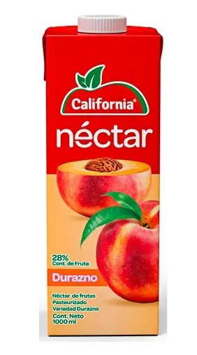 JUGO NECTAR CALIFORNIA DURAZNO CAJA 1000 UND