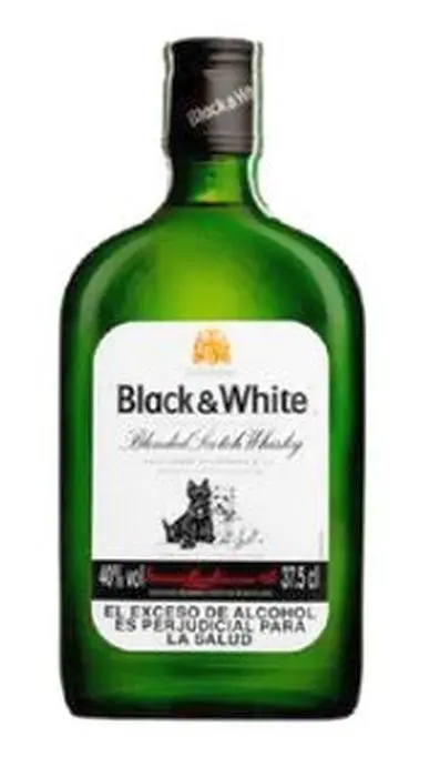 WHISKY BLACK Y WHITE 375 ML UND