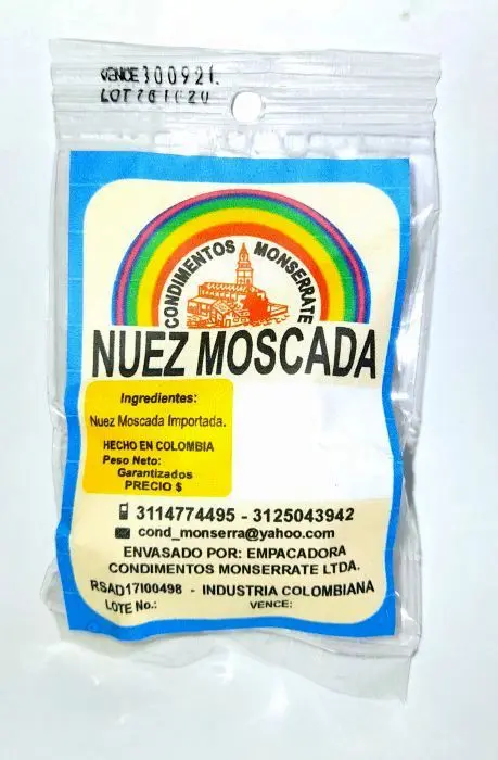 CONDI NUEZ MOSCADA MONSERRATE 50 GR UND