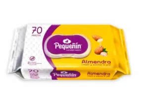 TOALLITAS HUMEDAS PEQUENIN ALMENDRA 70 U UND