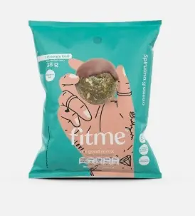 SNACK FITME SPIRULINA Y CACAO 36 G UND