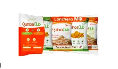 SNACK QUINOACLUB LONCHERA MIX 12G 6 U UND