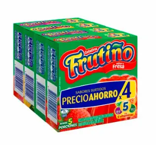 GELATINA FRUTINO MEZCLA SURT CAJA 35 G UND