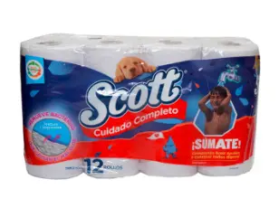 PAPEL HIGIE SCOTT TRIPLE HOJA 12 U UND