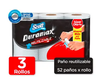 TOALL COCINA SCOTT DURAMAX REUTILIZ 3 U UND