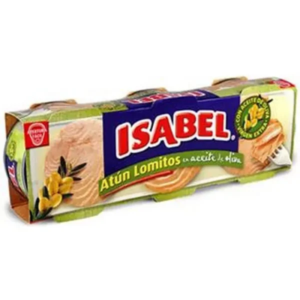 ATUN LOMI ACEITE DE OLIVA ISABEL 80 GR 3 UND