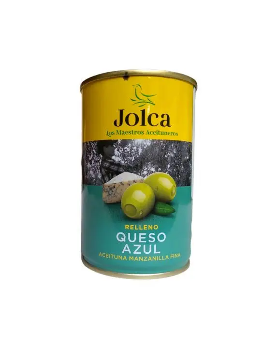 ACEITUNAS RELLENAS QUESO AZUL JOLCA 300G UND