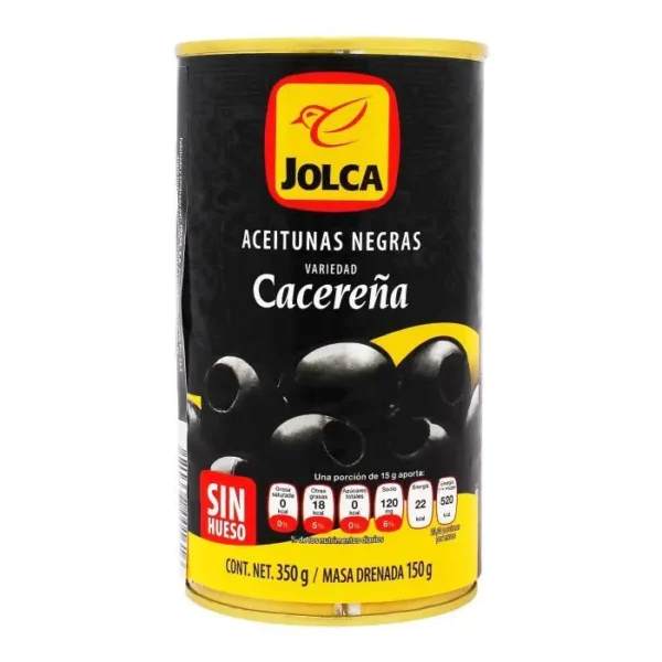[7469-UND] ACEITUNAS RELLENAS NEGRAS JOLCA 350 GR UND