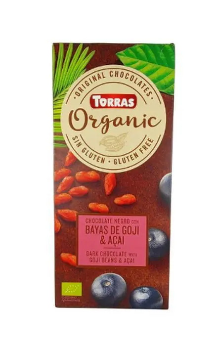 [5389-UND] CHOCOLATE TORRAS ORGANIC NEGRO SURT 1 UND