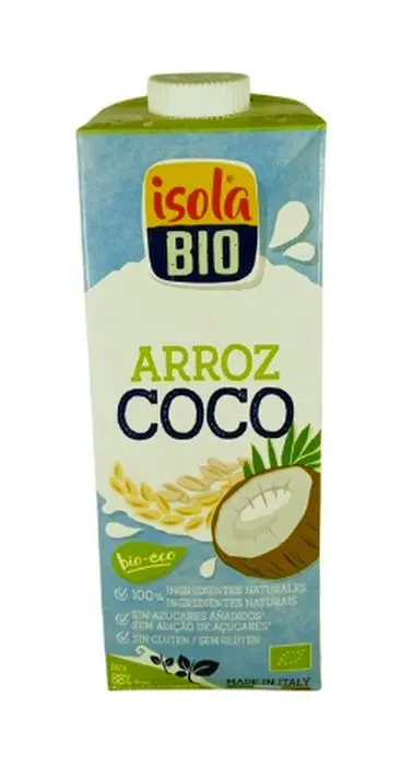 BEBI DE ARROZ DE COCO ISOLA BIO 1 L UND