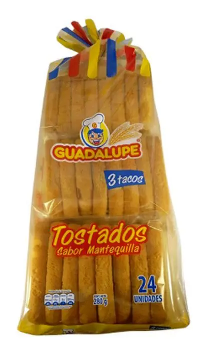 TOSTADAS MANTEQUILLA GUADALUPE 280 G UND